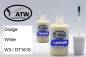 Preview: Dodge, White, W3 / DT1616: 20ml Lackstift + 20ml Klarlack - Set, von ATW Autoteile West.